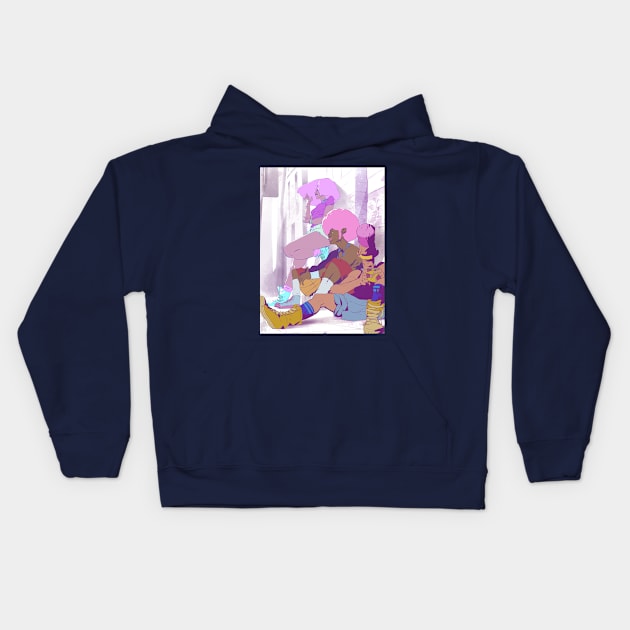 My art Kids Hoodie by pink basket